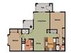 Large 2 Bedroom 2 Bath Living/Dining - Kitchen - Patio - Hallway Laundry Bath - Small Bedroom - Large Bedroom 2 Closets Vanity Shower Toilet Room